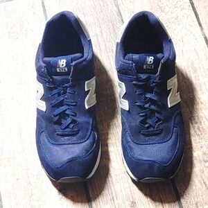 New Balance 574 Navy Sneakers Men's Size 14
